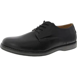 Nine West Mens Lace-Up Faux Leather Oxfords