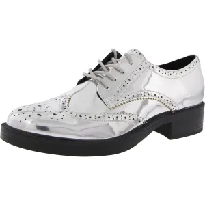 Nine West Mens Studey 3 Lace-Up Faux Leather Oxfords