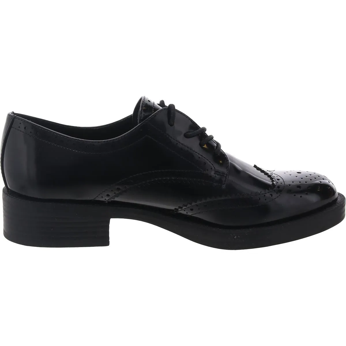 Nine West Mens Studey 3 Lace-Up Faux Leather Oxfords