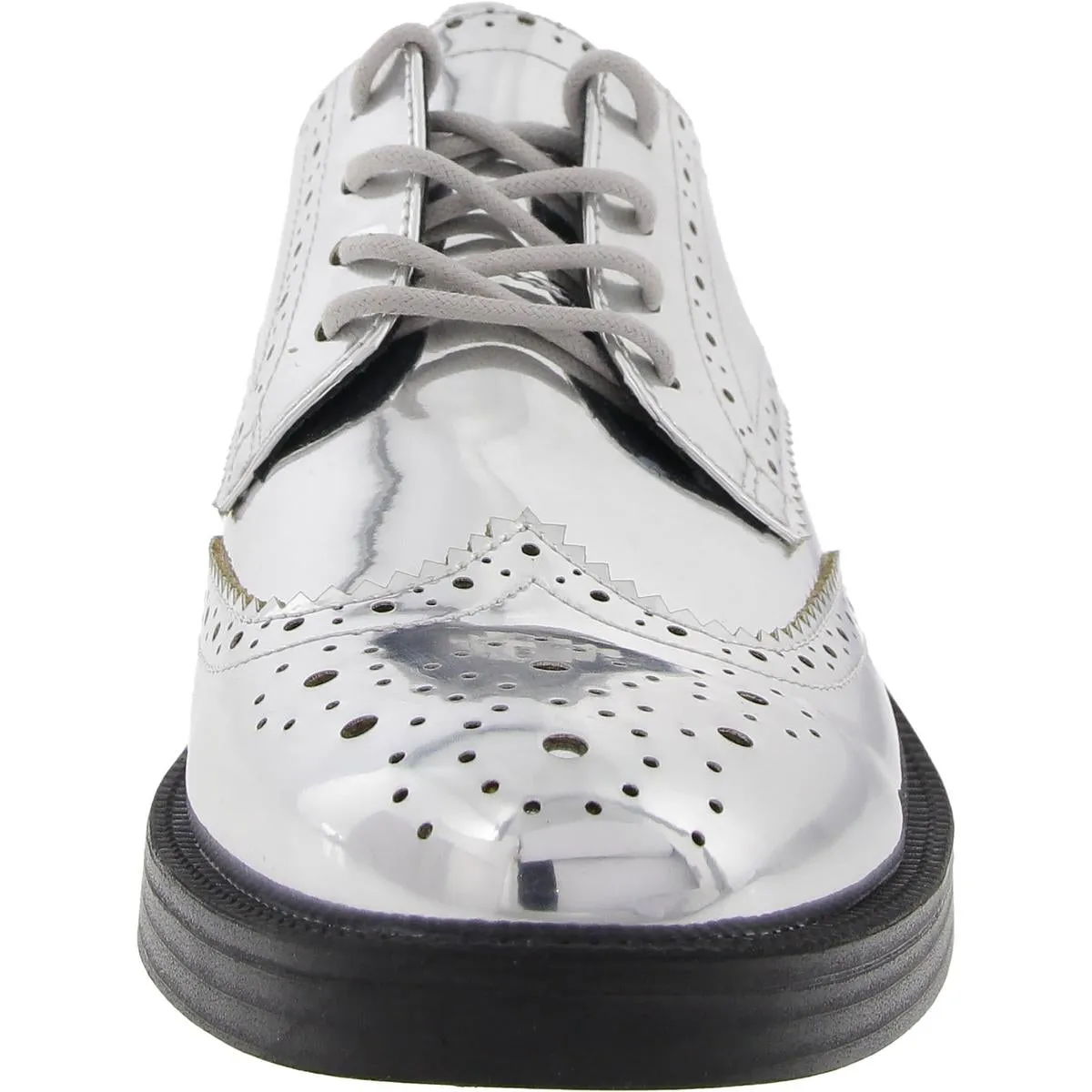 Nine West Mens Studey 3 Lace-Up Faux Leather Oxfords
