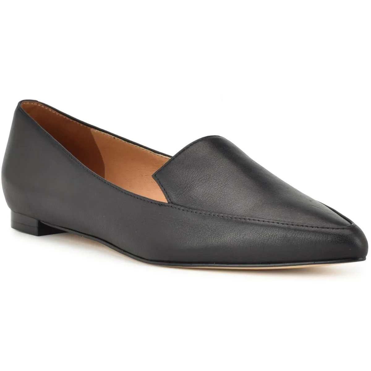 Nine West Womens Abay Solid Pointed Toe Loafers