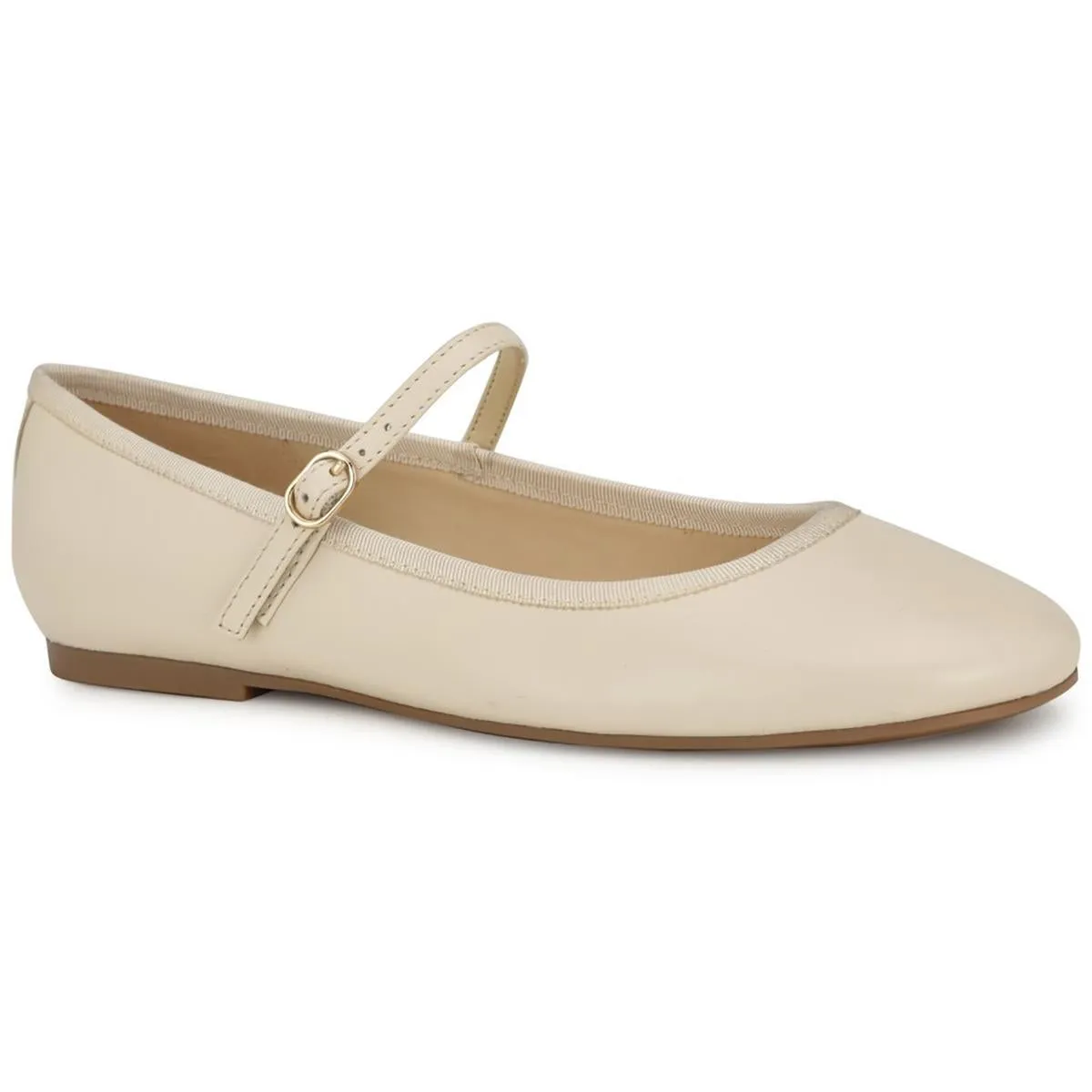 Nine West Womens Adjustable Faux Leather Mary Janes