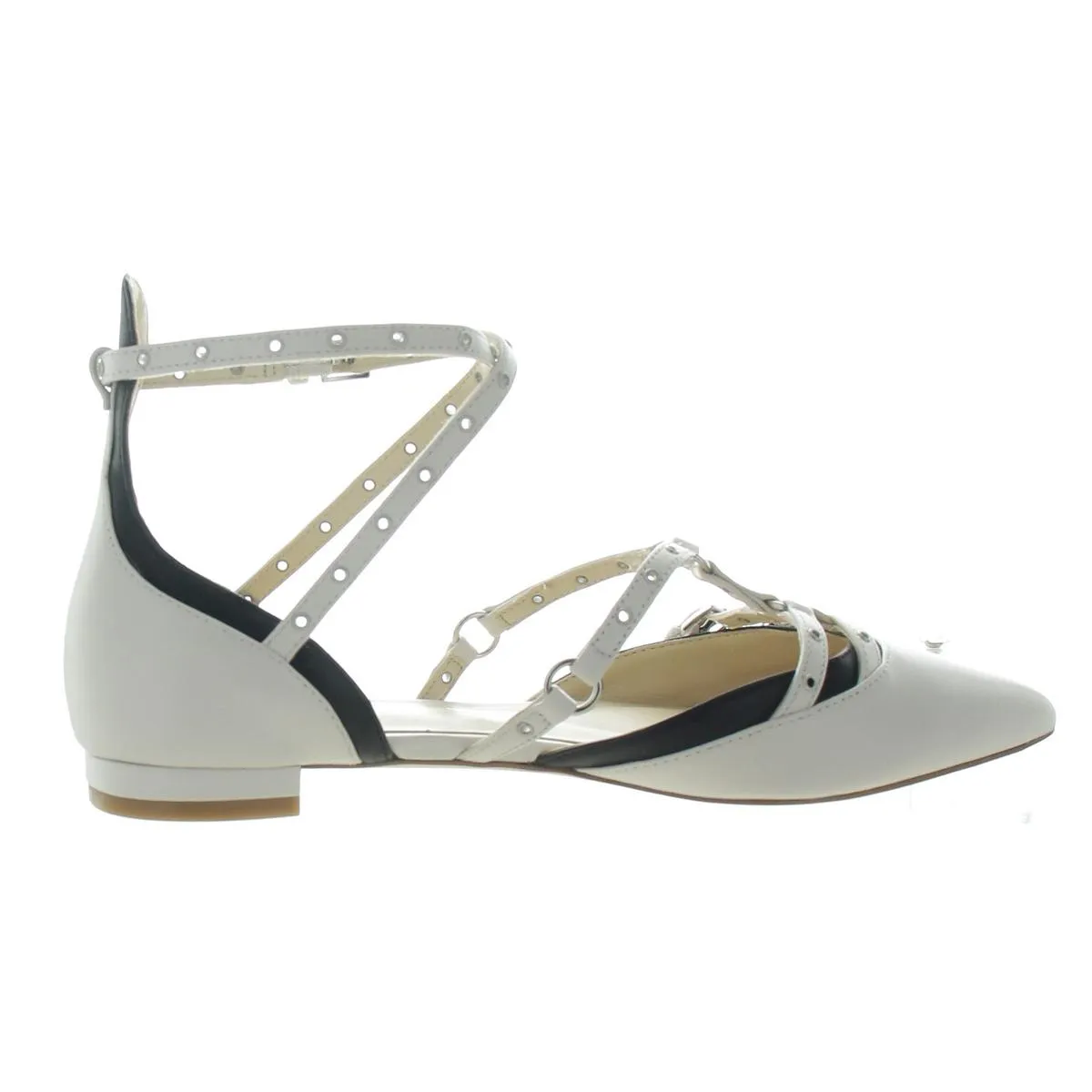 Nine West Womens Aweso Adjustable Leather Ankle Strap