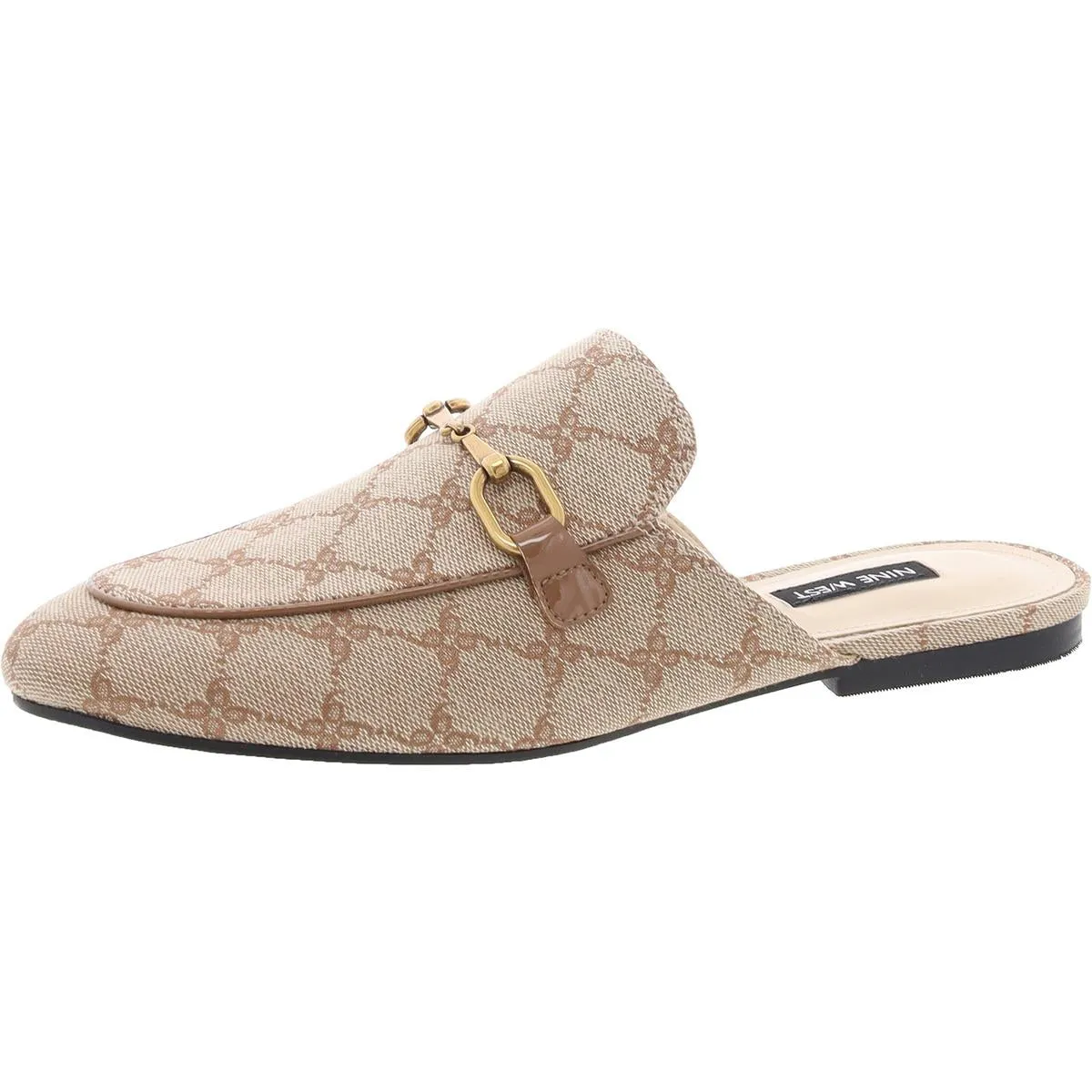 Nine West Womens Bhalya 2 Pattern Canvas Loafers