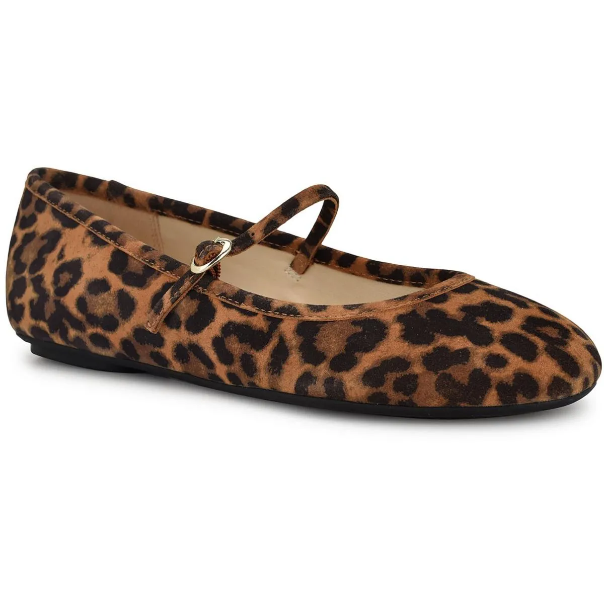 Nine West Womens CLASSIK Adjustable Leather Mary Janes