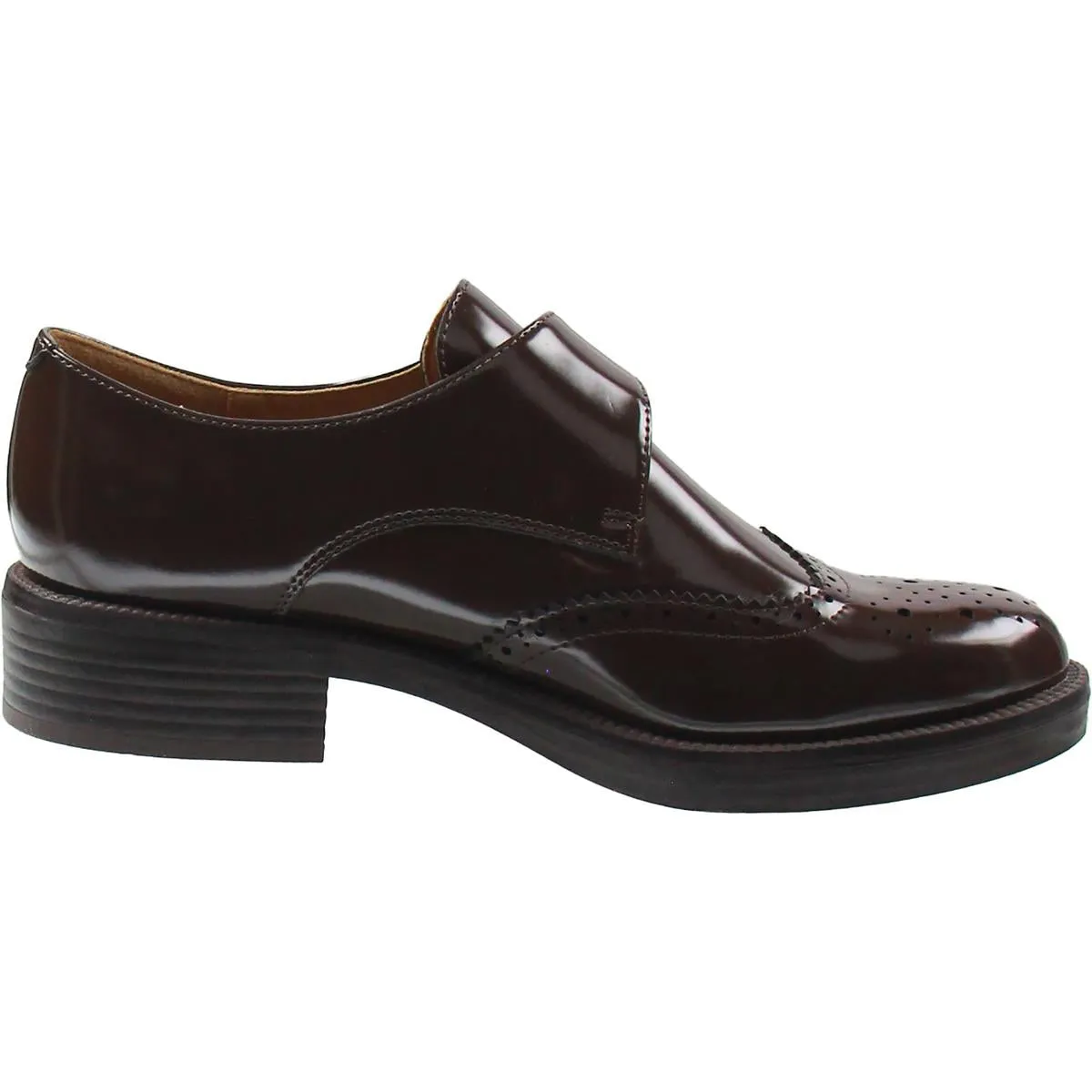 Nine West Womens Lace-Up Faux Leather Loafers