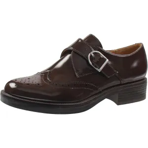 Nine West Womens Lace-Up Faux Leather Loafers
