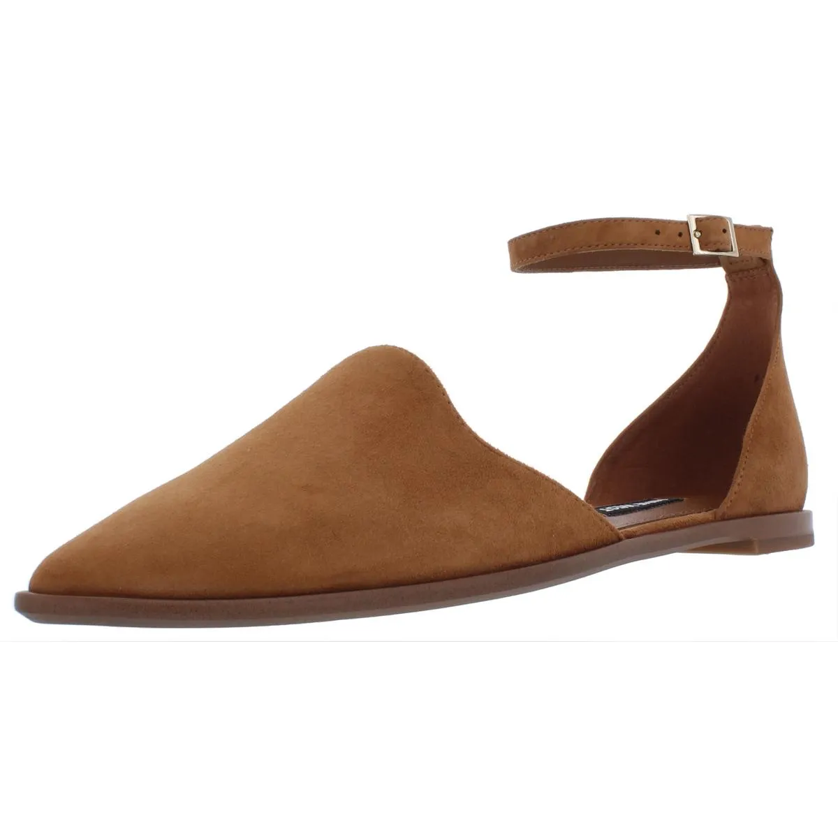 Nine West Womens Oriona Solid Suede Flats