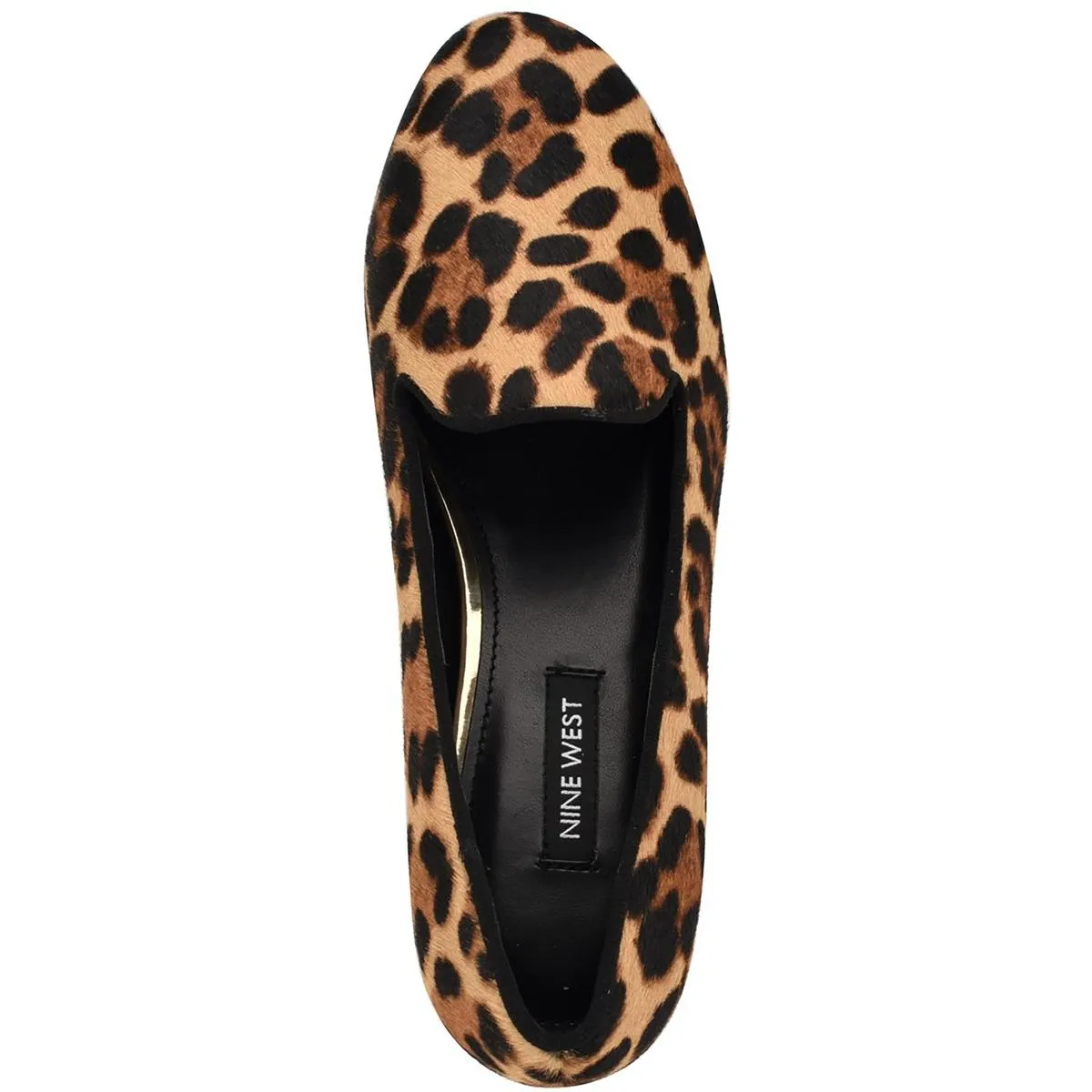Nine West Womens RENOLDCH Animal Print Leather Loafers
