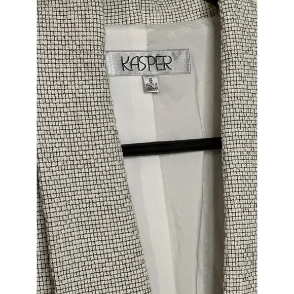 NWT Kasper Ladies Open Stylish Business Sophisticated Layering Light Blazer SZ 6