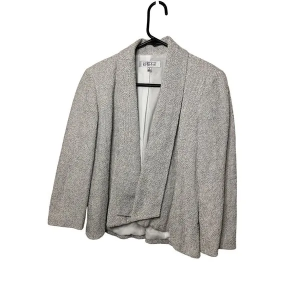 NWT Kasper Ladies Open Stylish Business Sophisticated Layering Light Blazer SZ 6