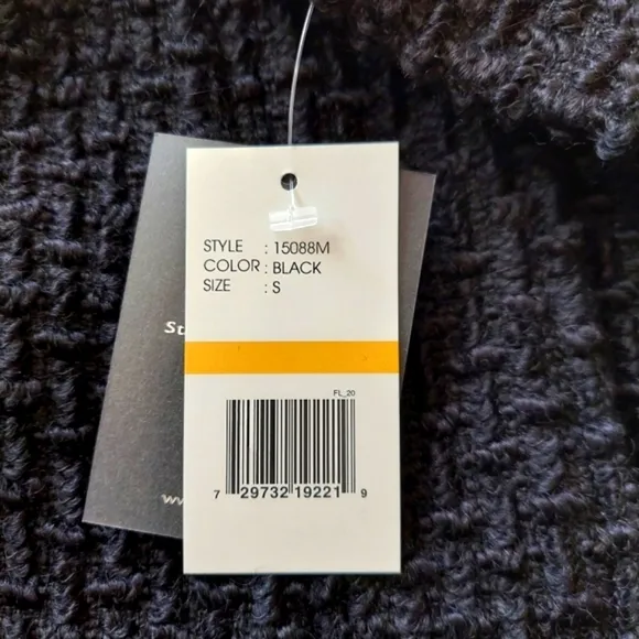 NWT Ladies Gallery New York Classic Black Coat Stylish Single Brested Pe…