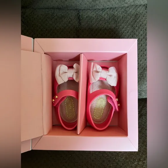 NWT MINI MELISSA My First Mini Melissa Baby Ultragirl Mary Jane Flats Size 3