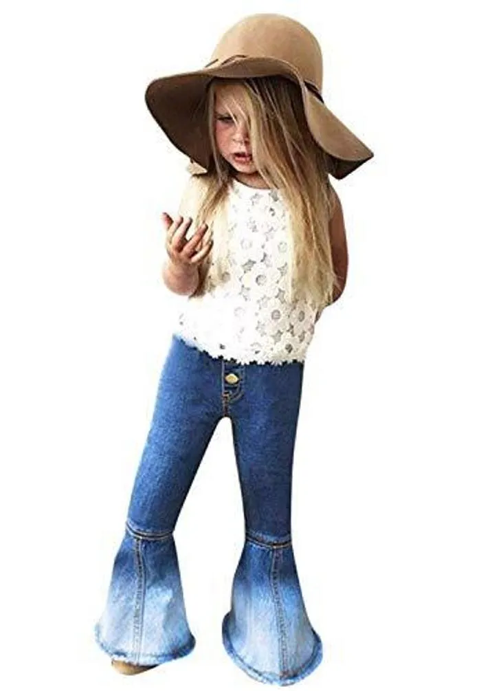 Ombre Bell Bottom Denims for Your Precious Babe