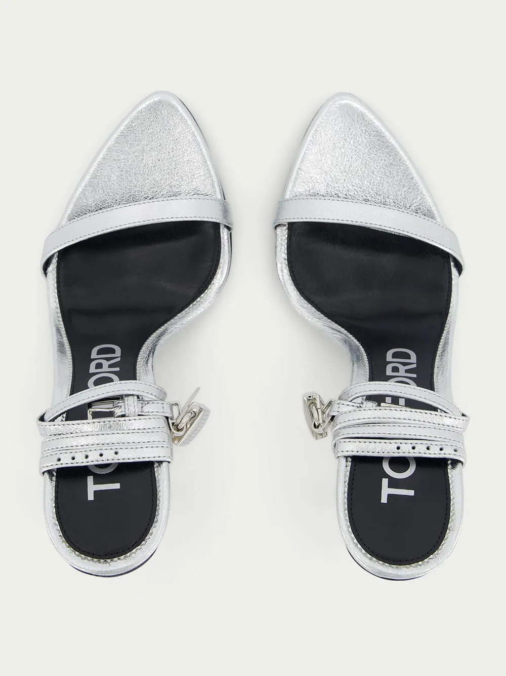 Padlock-Detail Sandals
