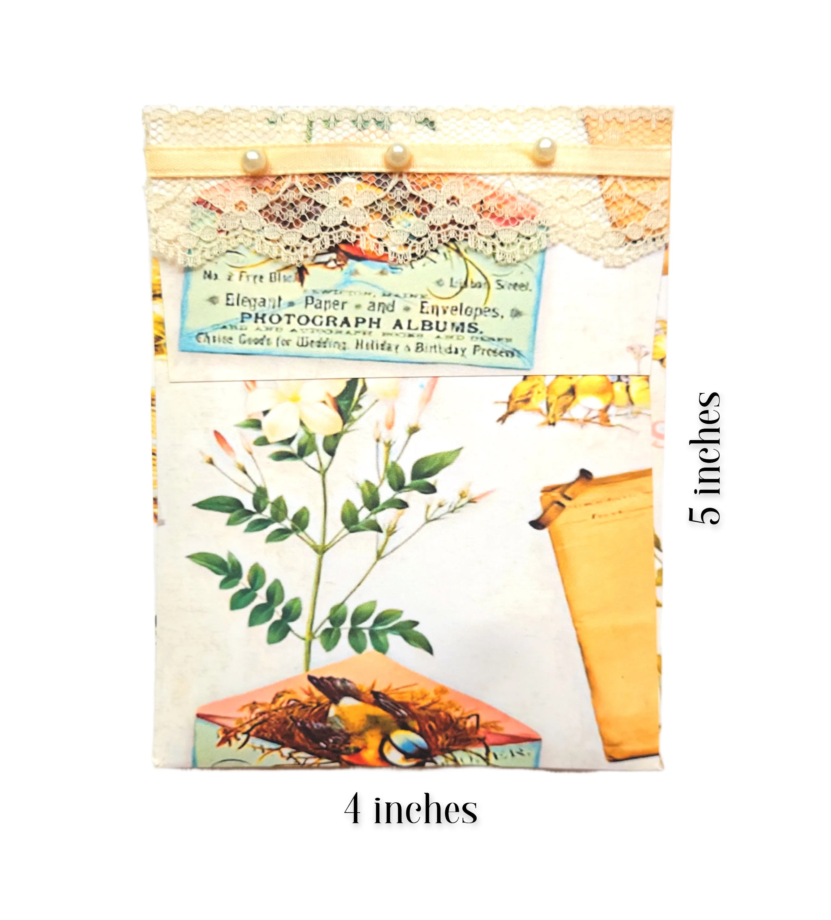 Pearls & Lace Eucalyptus Scented Drawer, Closet & Car Sachets, Large Size 4" x 5", 3-Pack