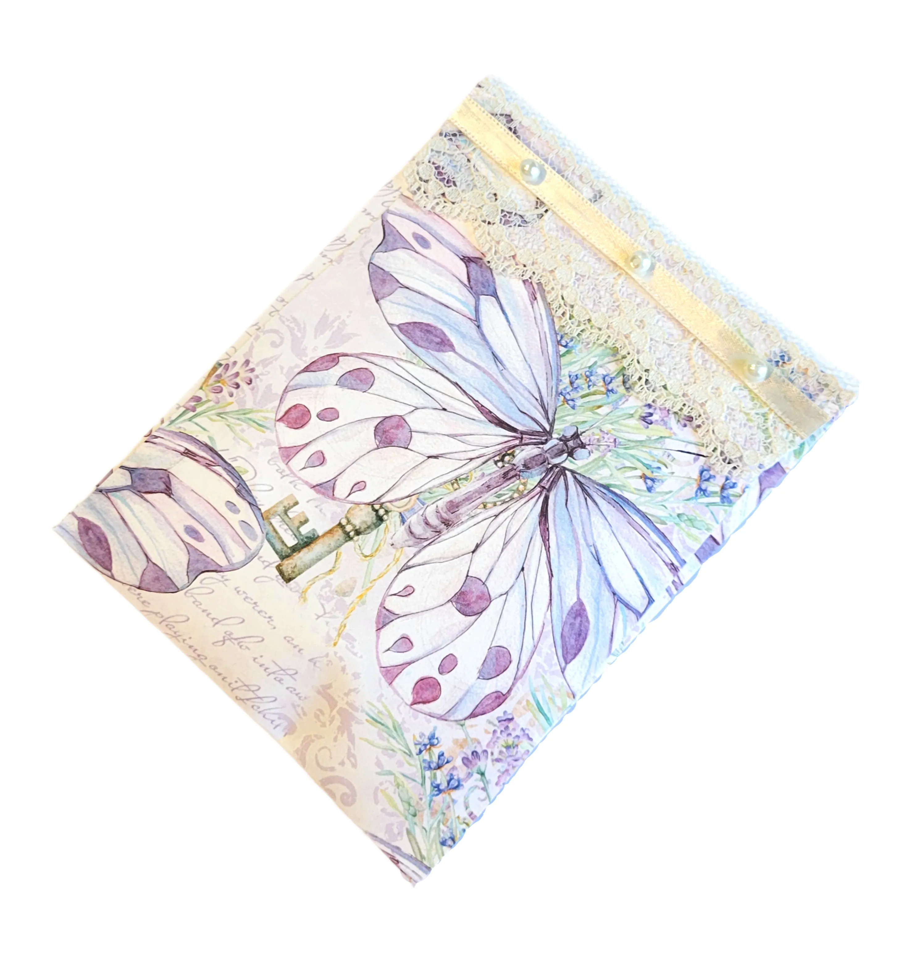 Pearls & Lace Lavender Scented Drawer, Closet & Car Sachets, Large Size 4" x 5", 3-Pack