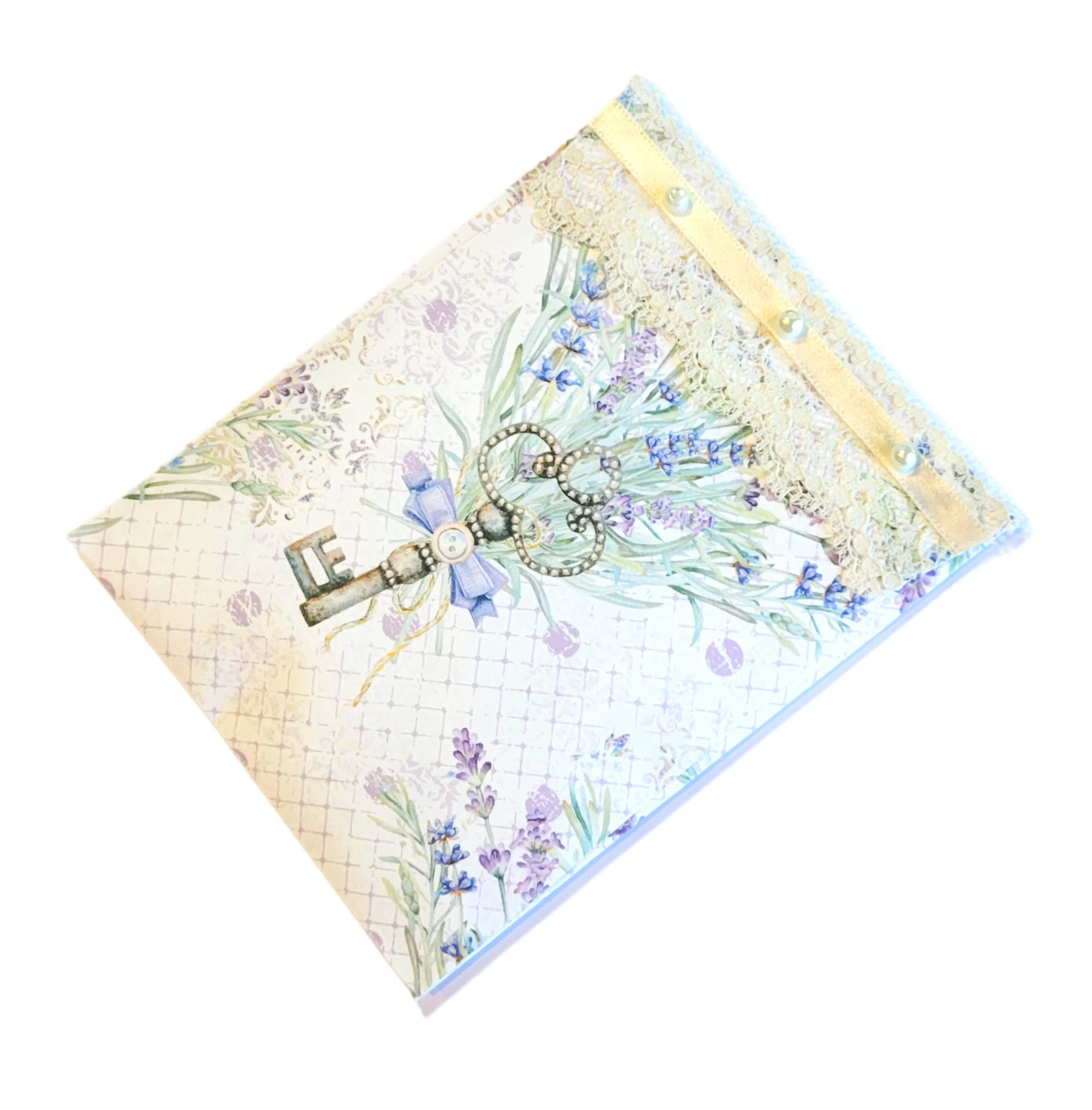 Pearls & Lace Lavender Scented Drawer, Closet & Car Sachets, Large Size 4" x 5", 3-Pack