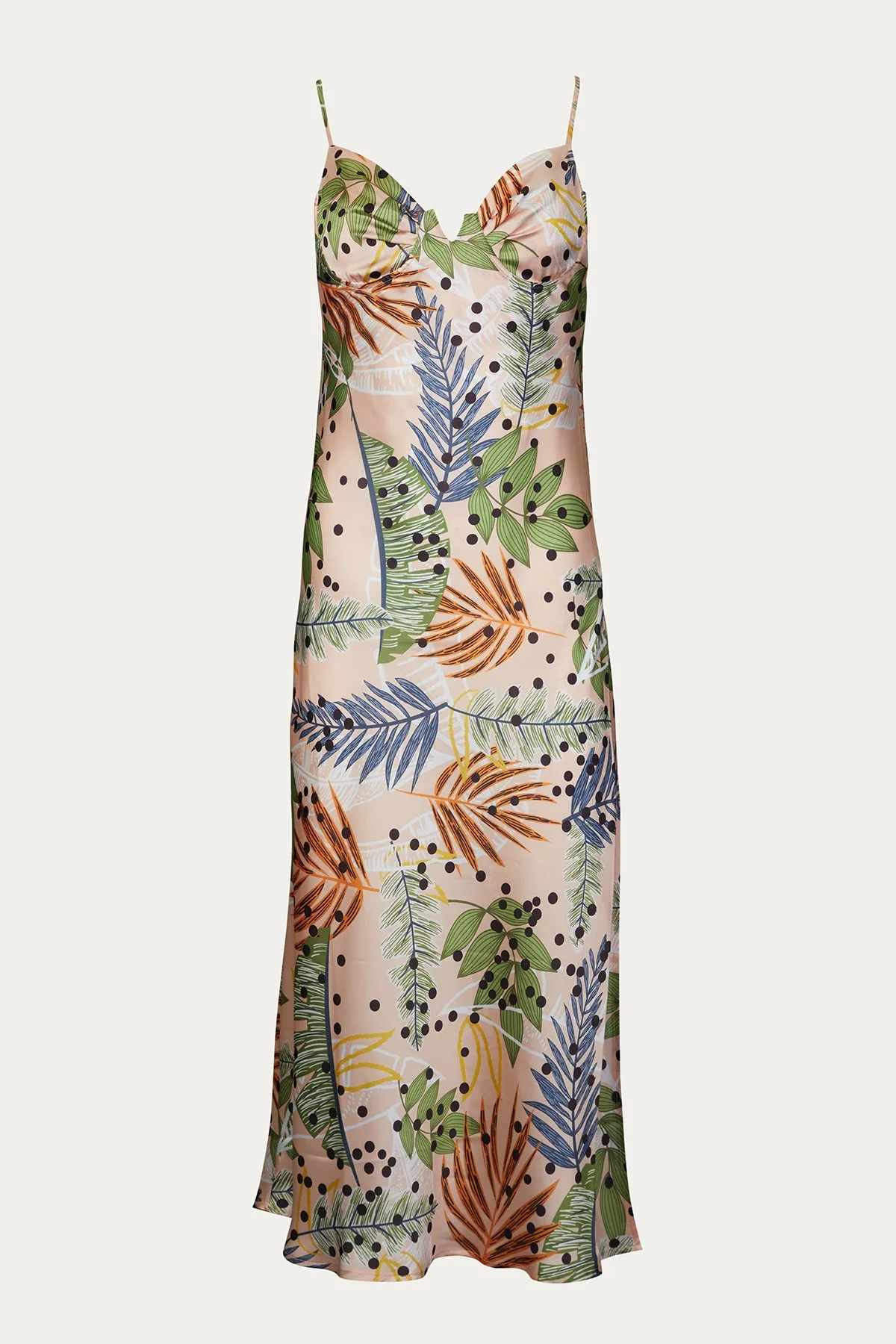 PENELOPE SATIN BUSTIER SLIP DRESS