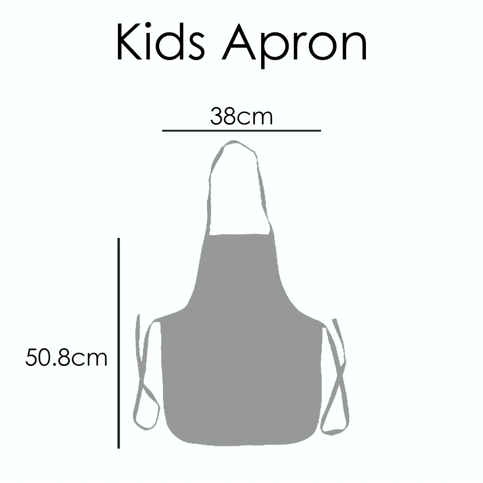 Personalised Canvas Apron with Stylish Text and Cupid Hearts Print