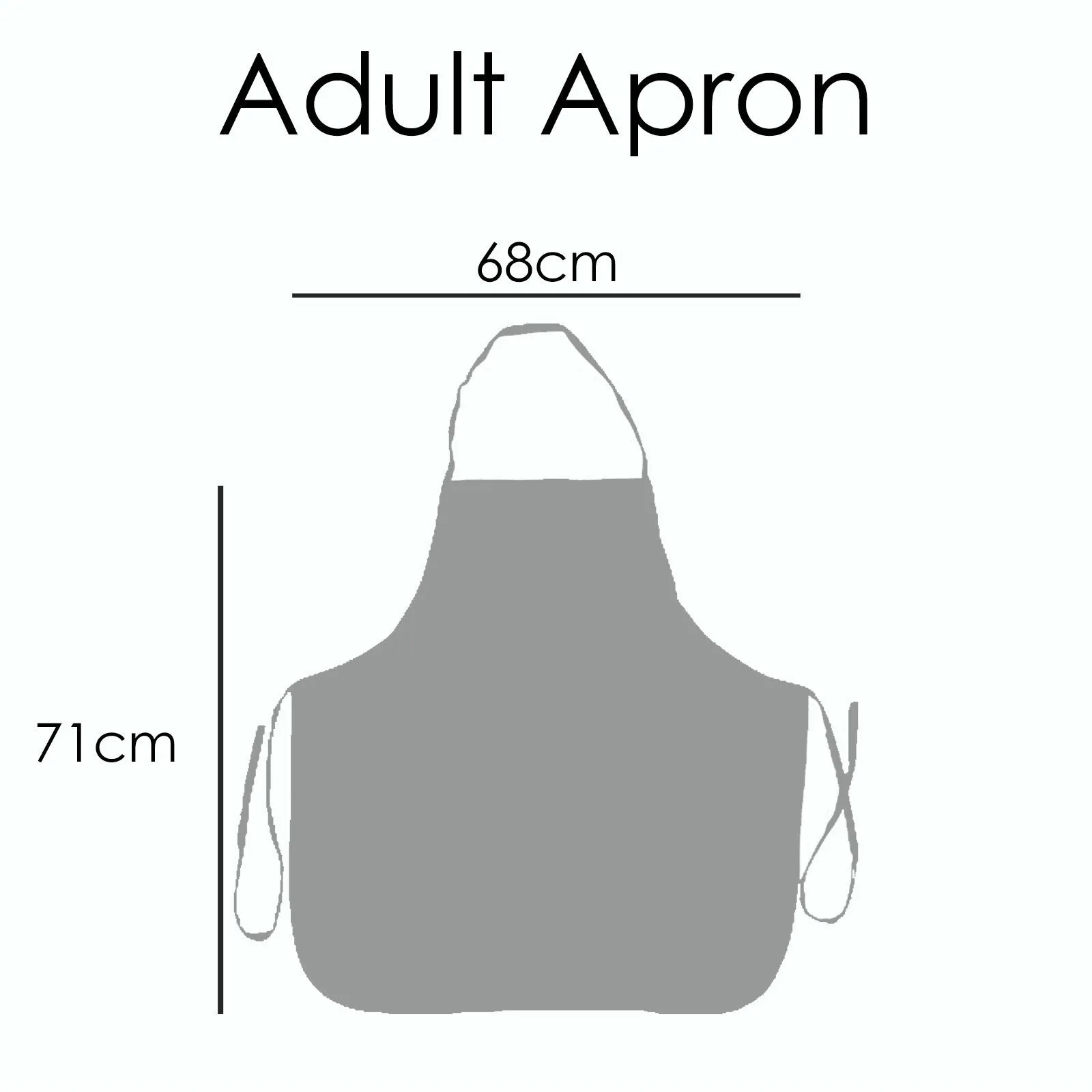 Personalised Canvas Apron with Stylish Text and Cupid Hearts Print
