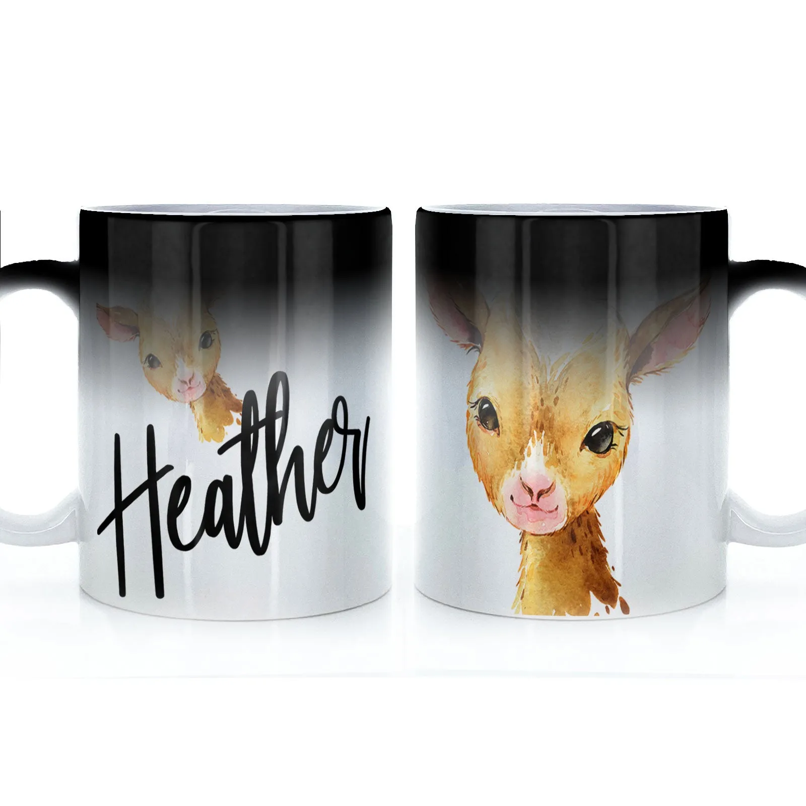 Personalised Mug with Stylish Text and Ginger Goat
