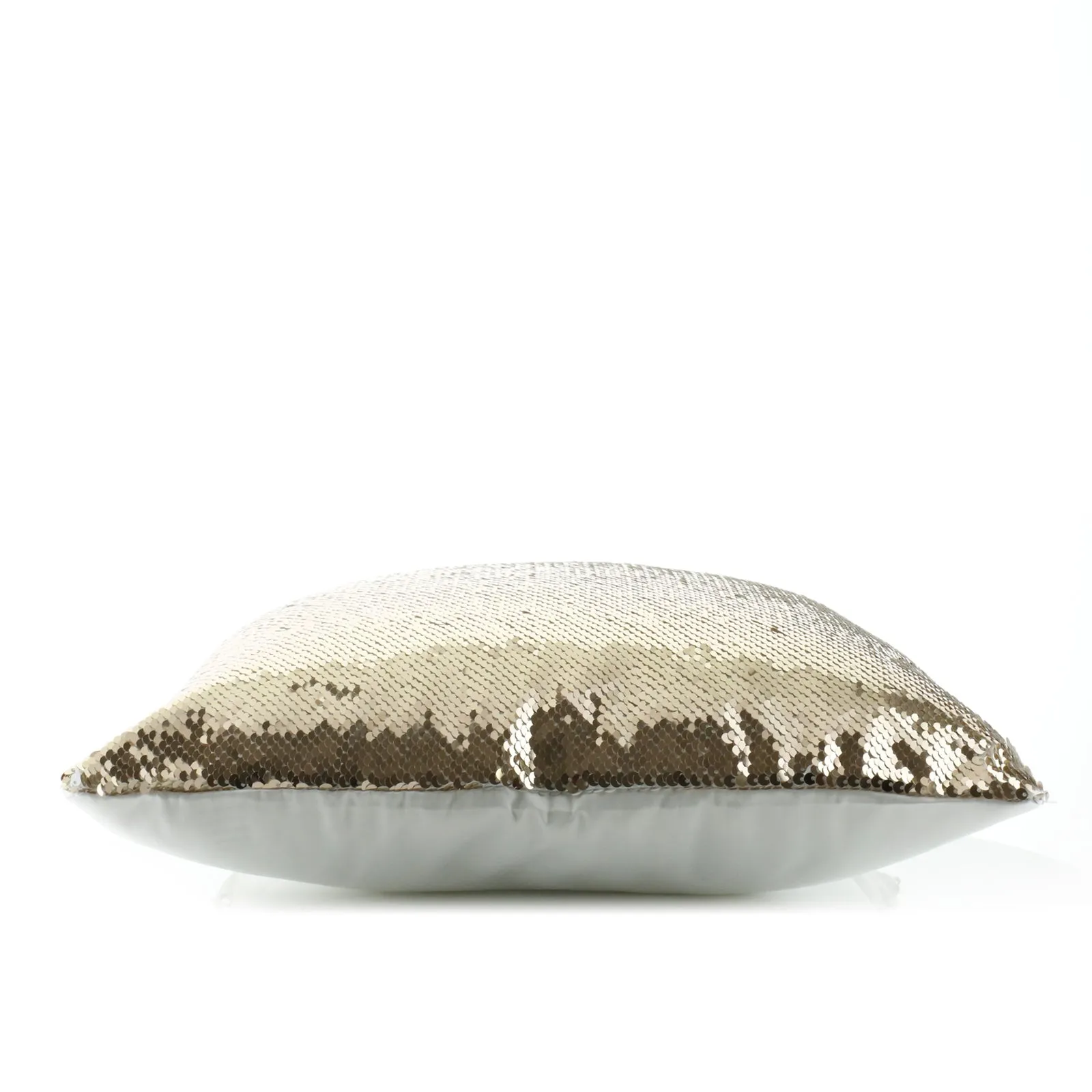 Personalised Sequin Cushion with Stylish Text and Pink Love Landscape Print