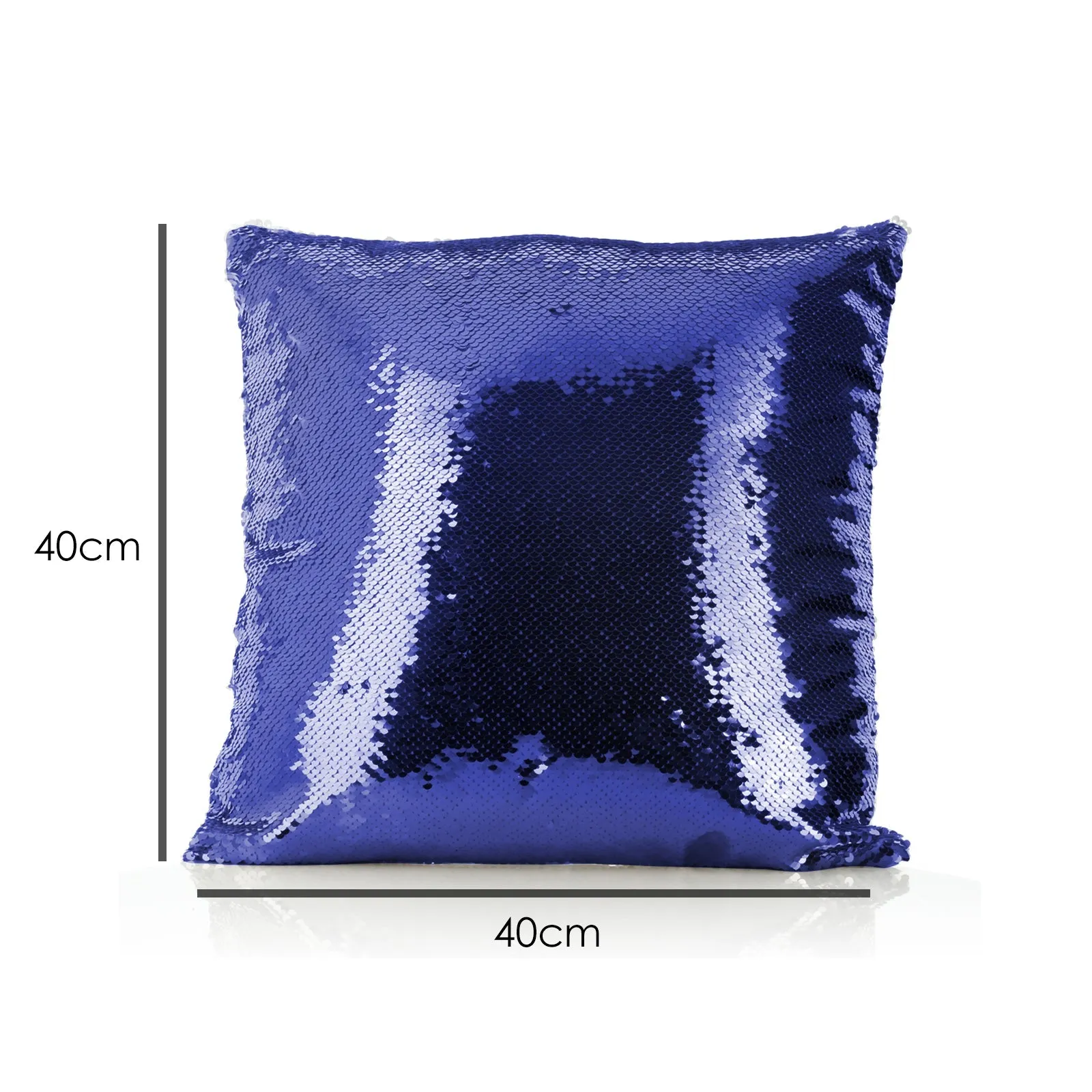 Personalised Sequin Cushion with Stylish Text and Pink Love Landscape Print