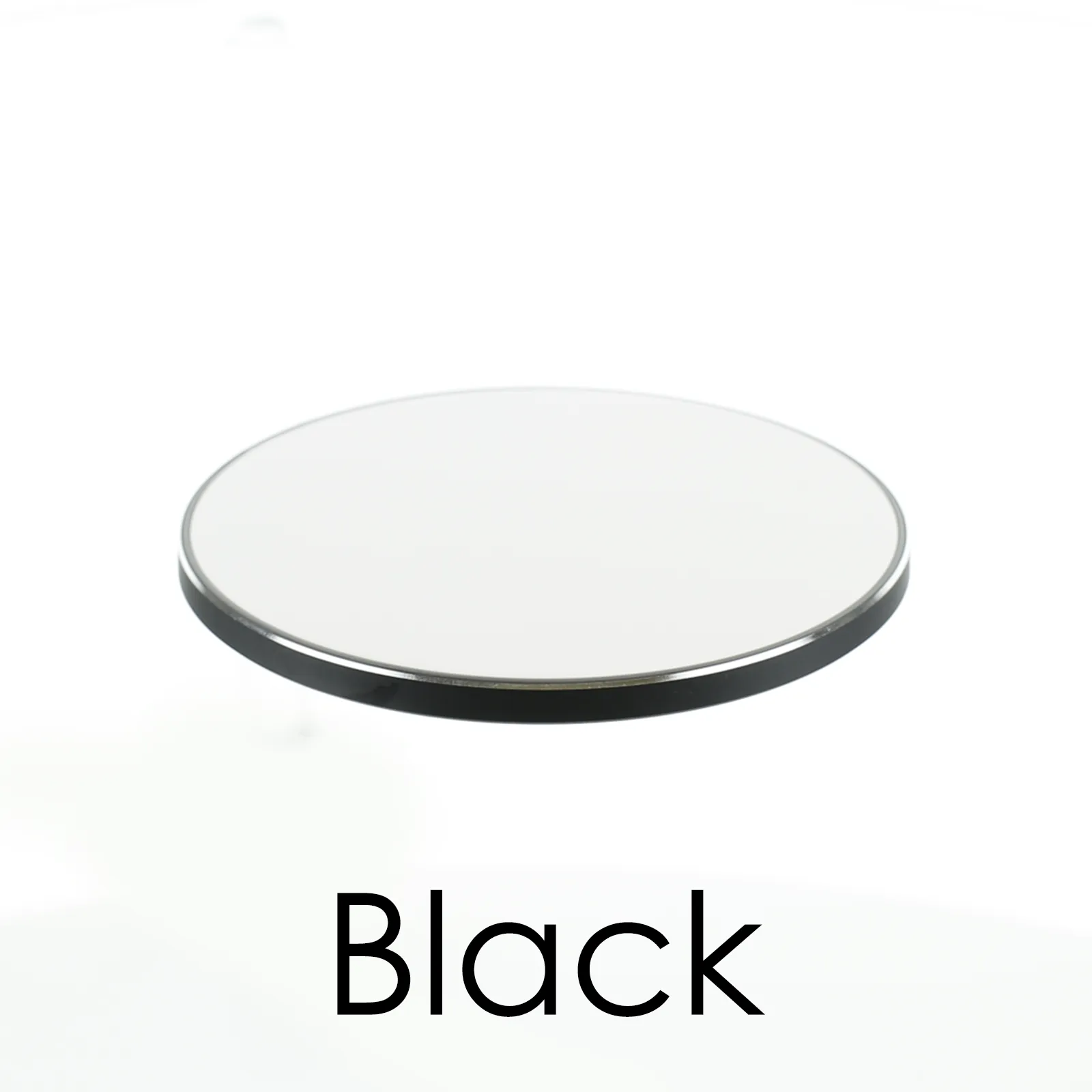 Personalised Wireless Charger with Pink Stylish text, Stars and Hearts on Black Marble