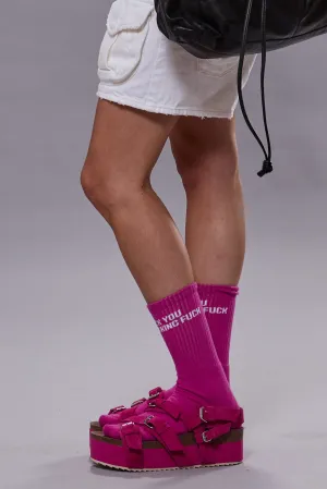 PLATFORM SANDAL - PINK