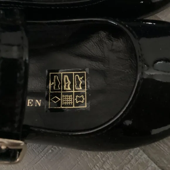 POLO RALPH LAUREN Toddler Girls Kinslee Leather Flats, size 4