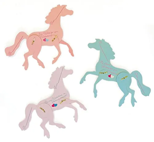 Prancing Ponies 28 Horse Valentine Card Pack for Kids