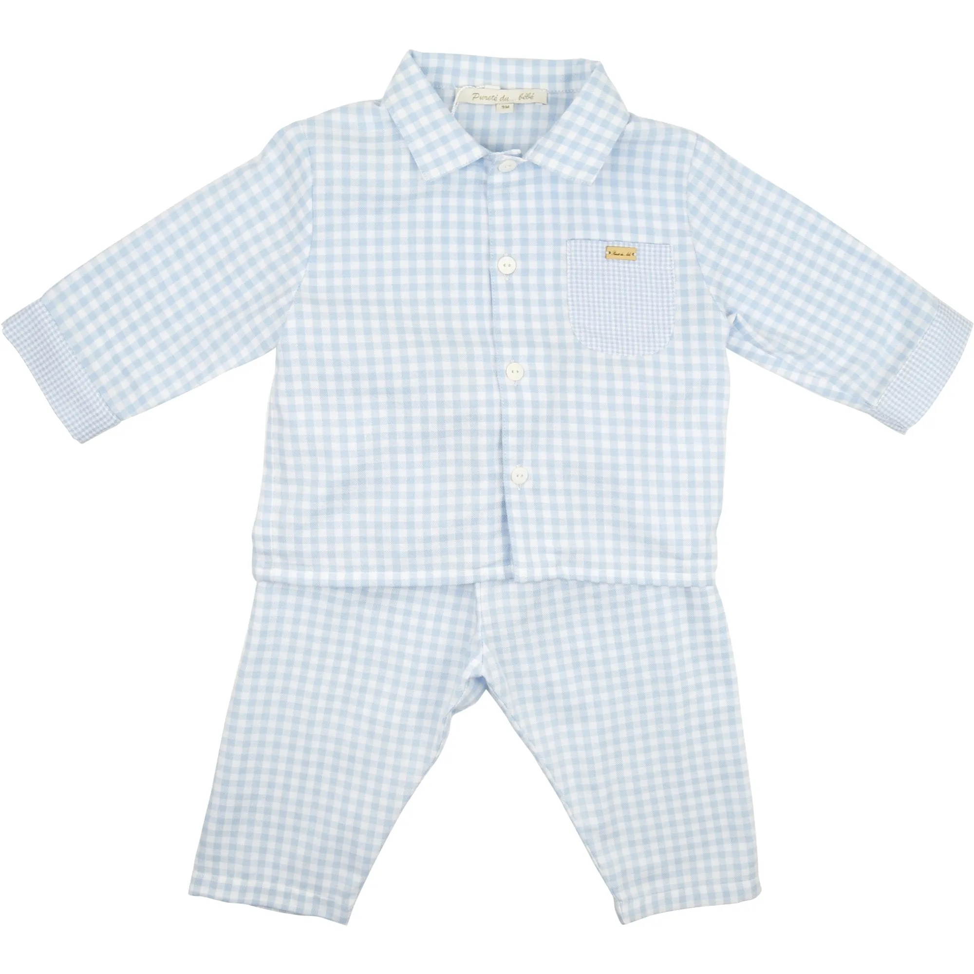 Purete Du... Bebe Gingham PJ Set