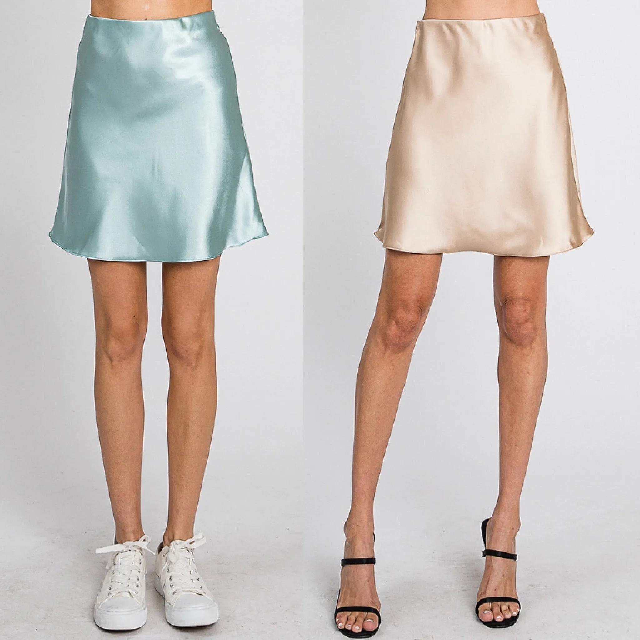 "Sweet Thing" Satin Mini Skirt - 75% OFF!