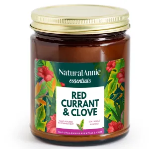 RED CURRANT & CLOVE 9 oz Scented Soy Candle - Holiday Special