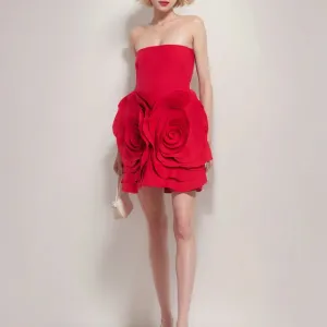 Red Short Dress for Women - Stylish Casual Summer Wear