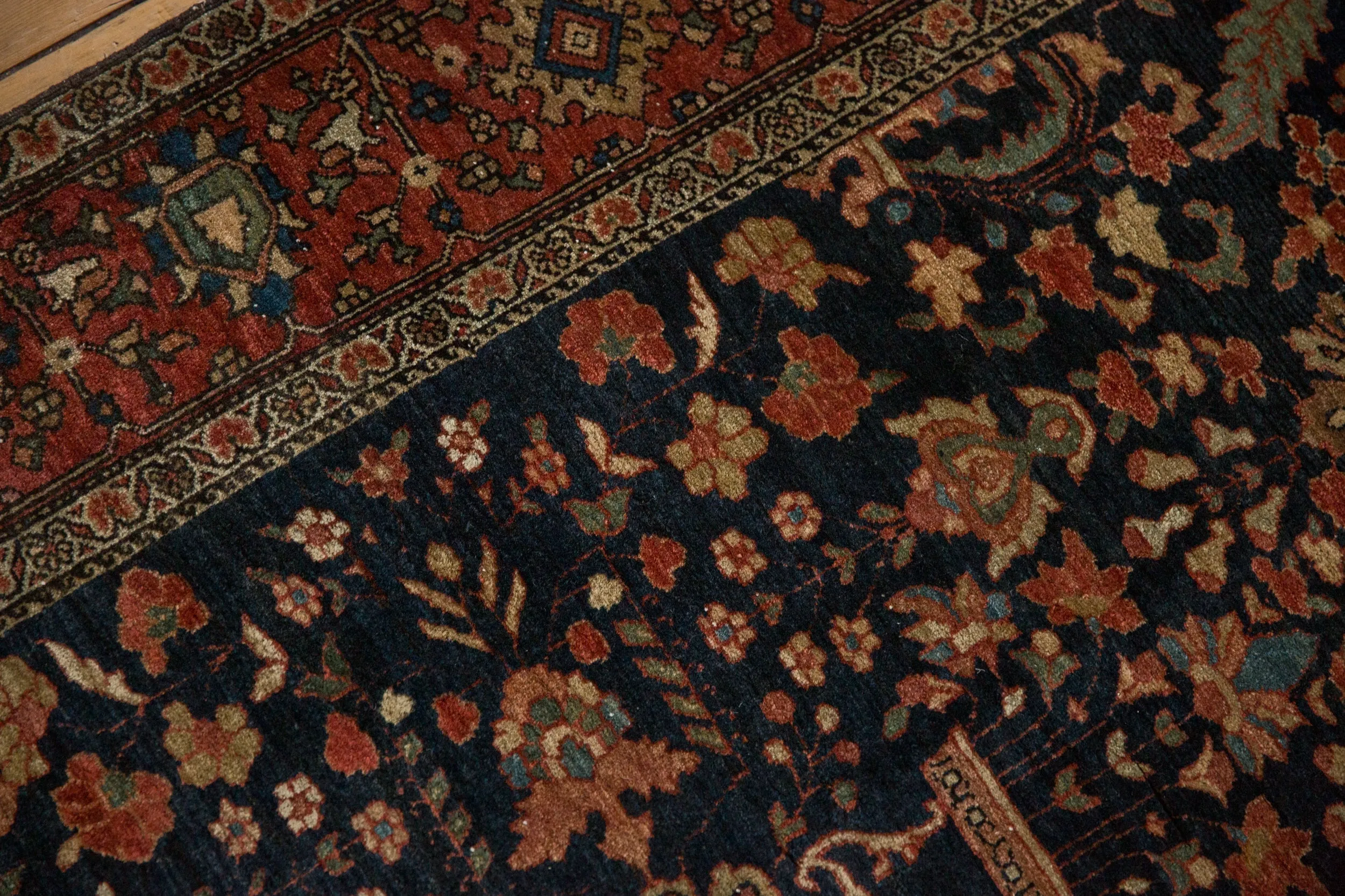 RESERVED 3.5x4.5 Antique Farahan Sarouk Square Rug