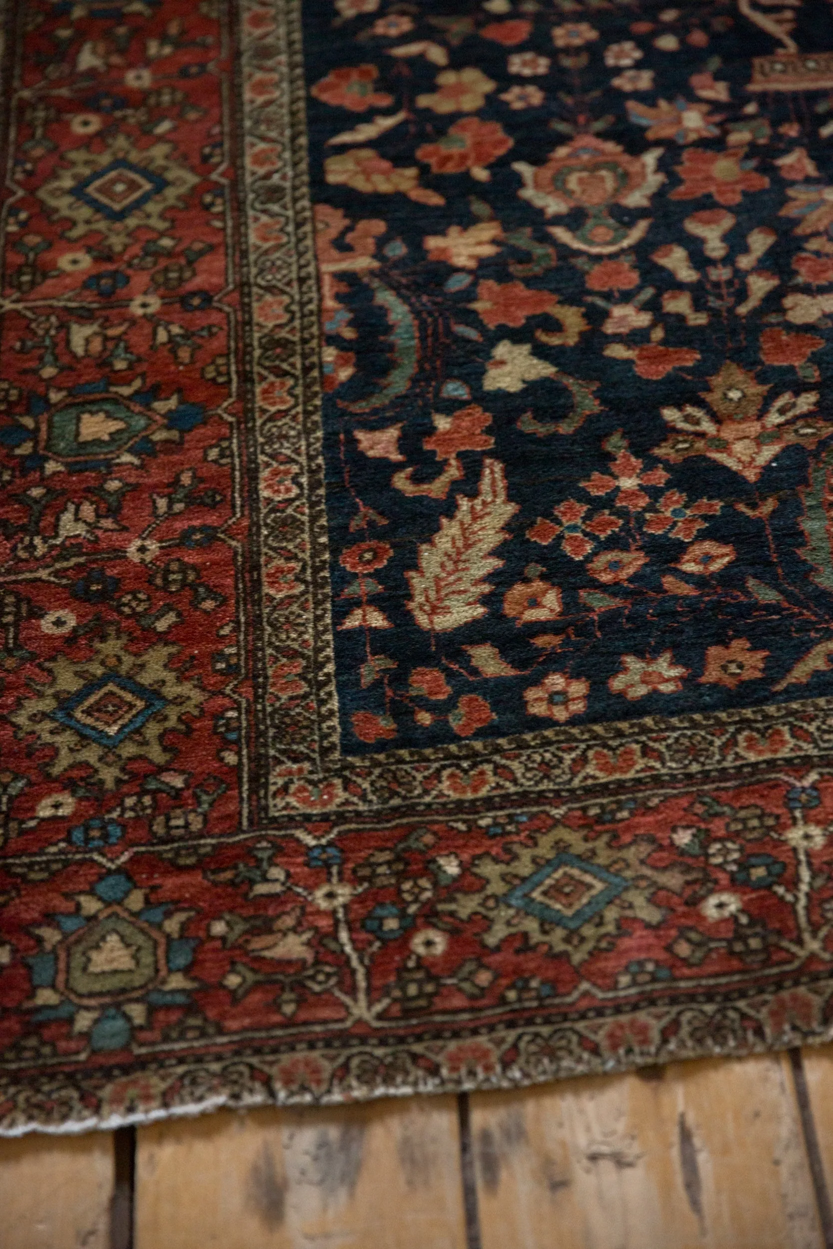 RESERVED 3.5x4.5 Antique Farahan Sarouk Square Rug