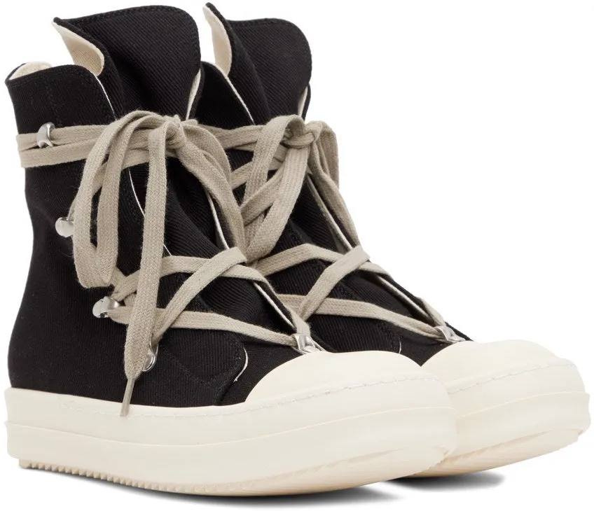 RICK OWENS DRKSHDW Black Hexa Sneakers