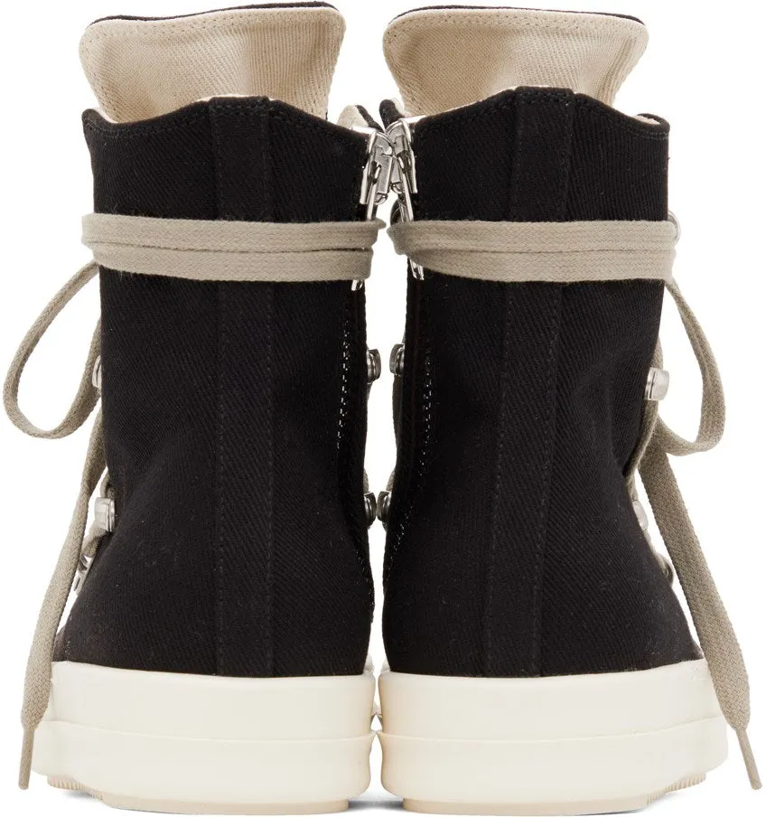 RICK OWENS DRKSHDW Black Hexa Sneakers