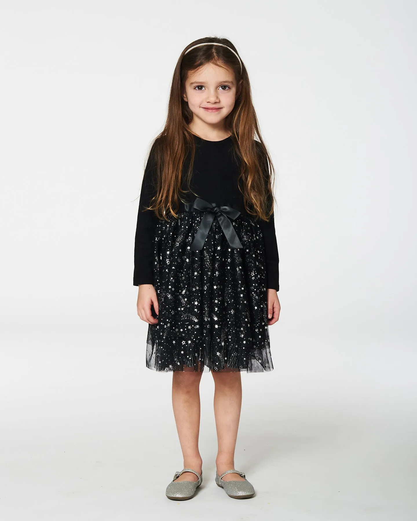 Robe chic Bi-matériel pour les fêtes G20NG86
