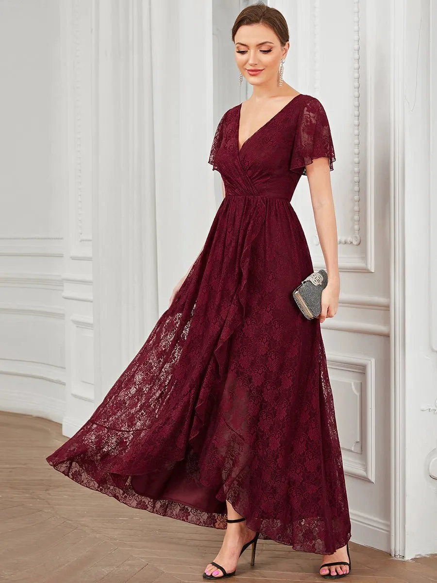 Roycebridal Steph burgundy lace mother of the groom dress express NZ wide