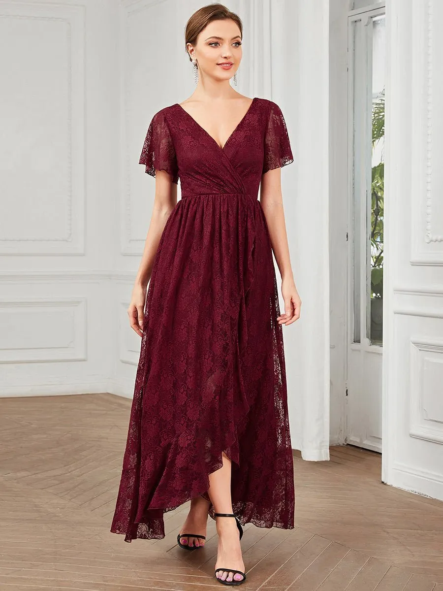 Roycebridal Steph burgundy lace mother of the groom dress express NZ wide