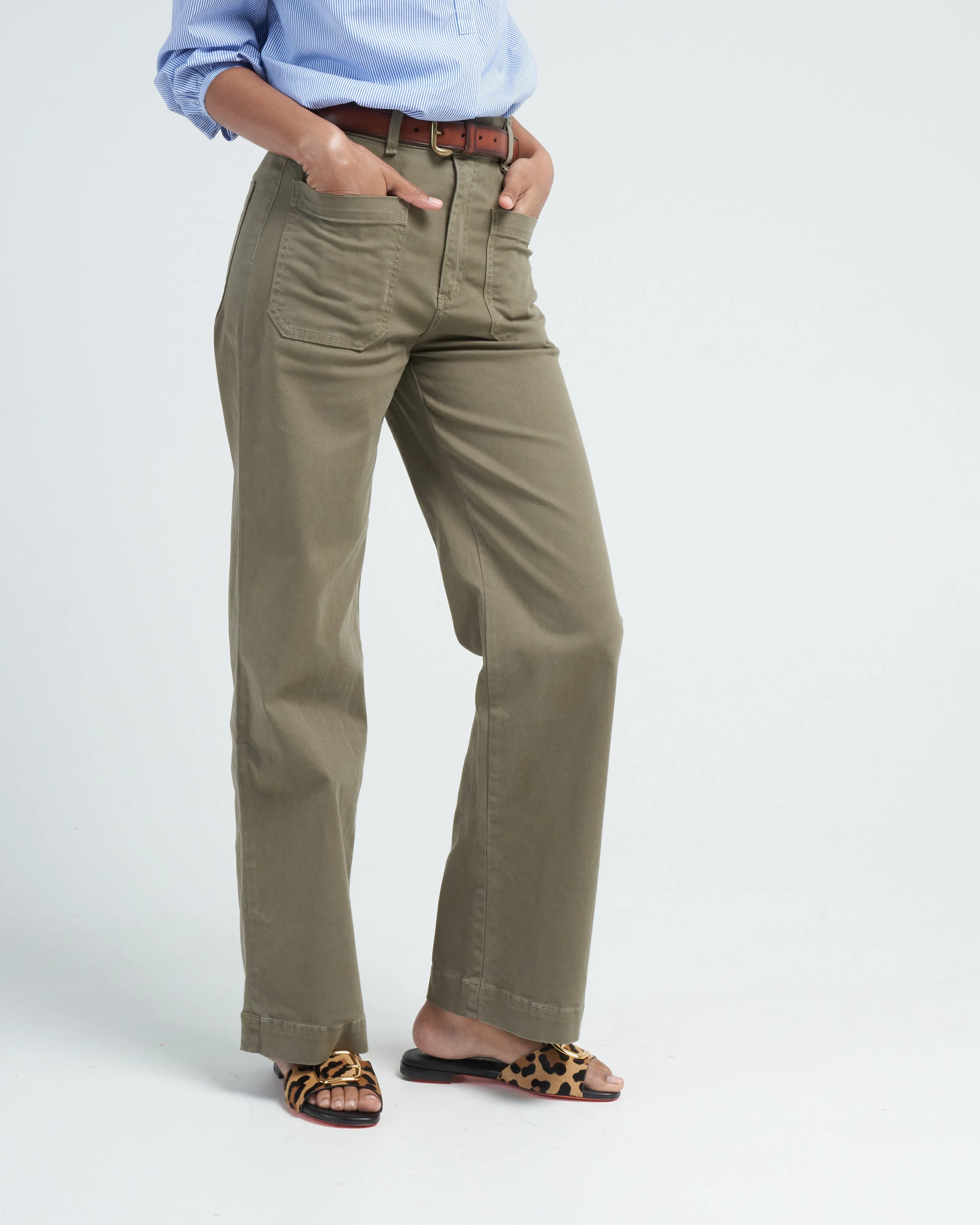 sailor pant - olive