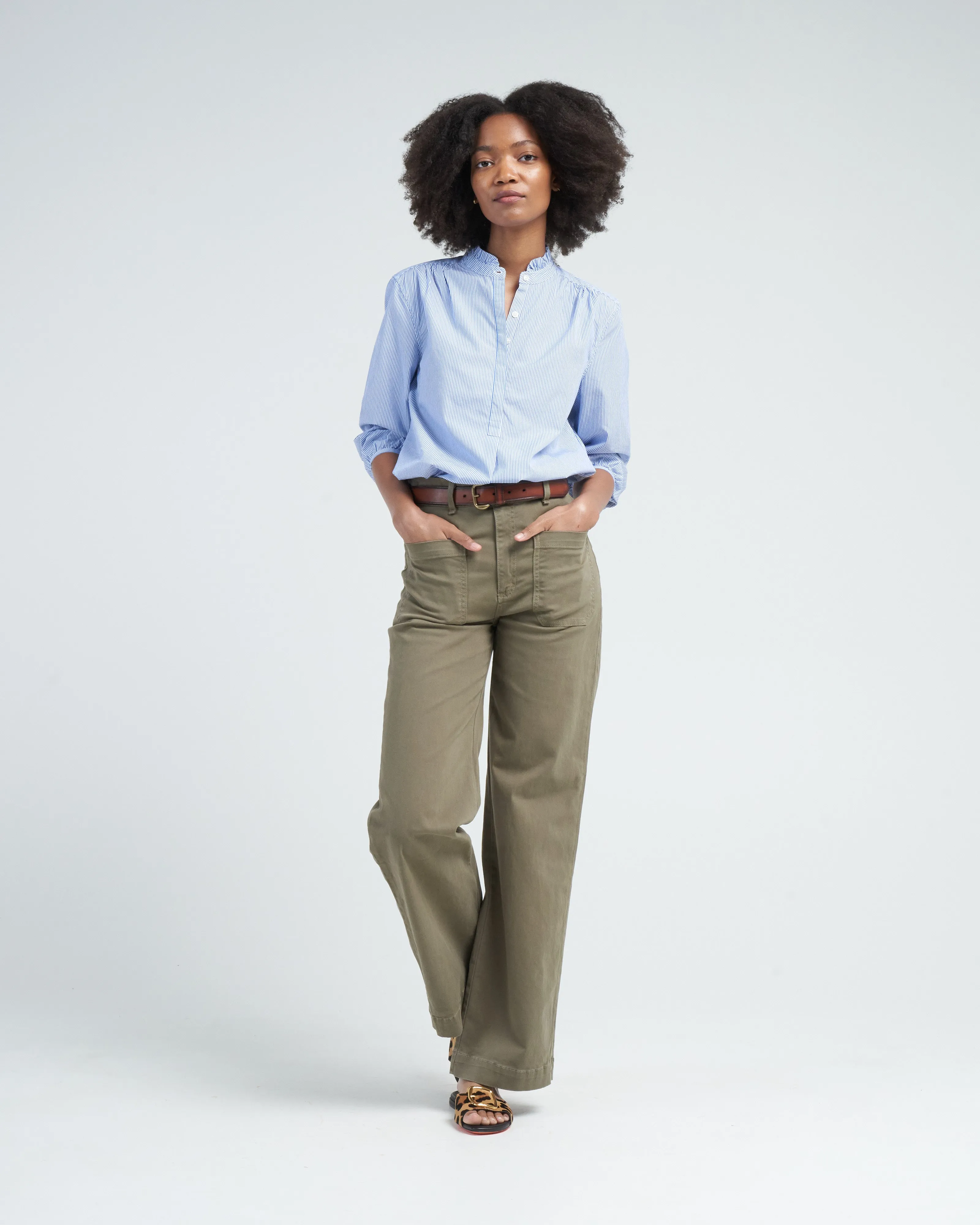 sailor pant - olive