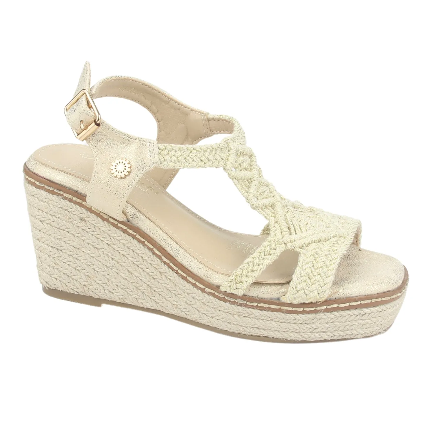 Sandalia Chalada Mujer Pole-2 Dorado Casual