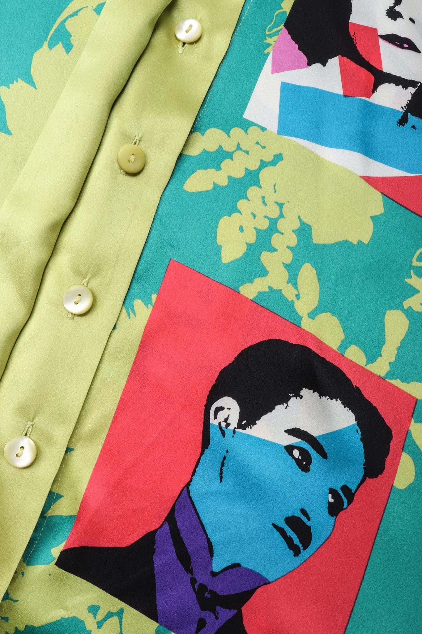 Satin Pop Art Shirt