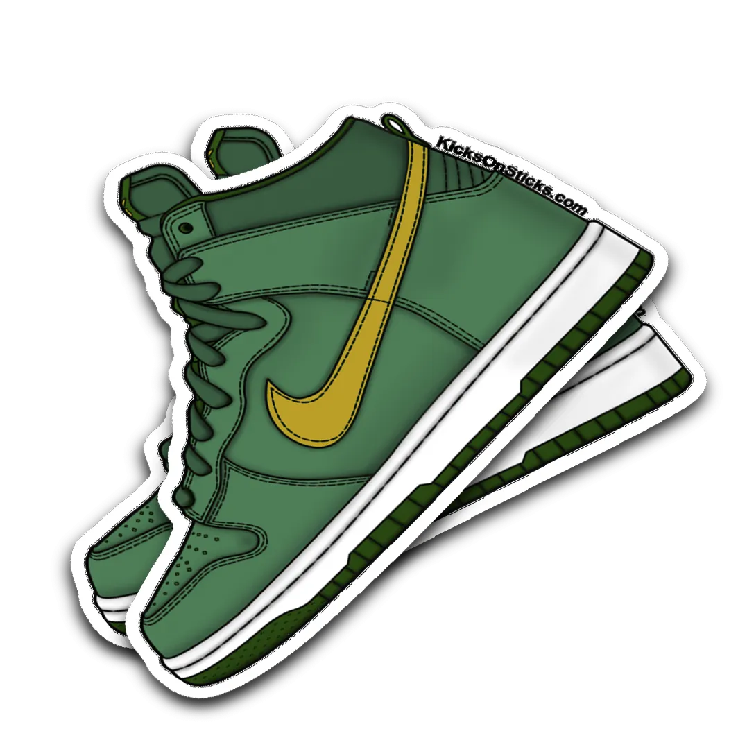 SB Dunk High "St Patty" Sneaker Sticker