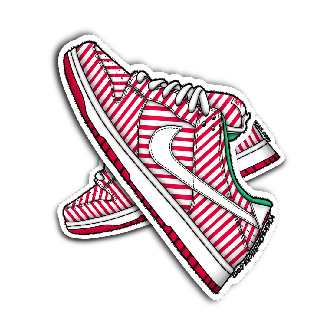 SB Dunk Low "Candy Cane" Sneaker Sticker