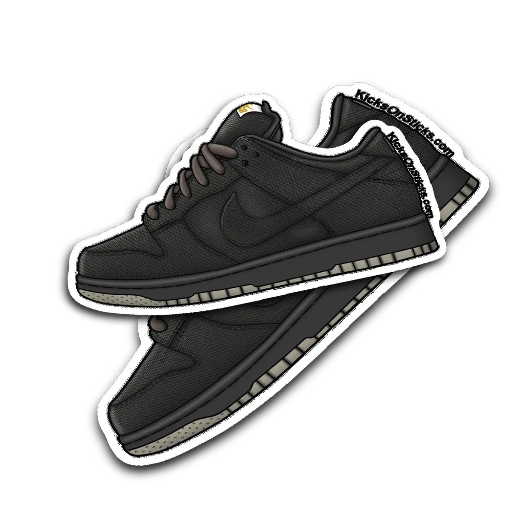 SB Dunk Low "Carhartt Black" Sneaker Sticker